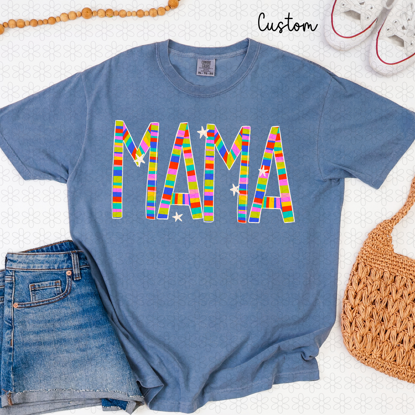 Custom Colorful Name Completed Tee