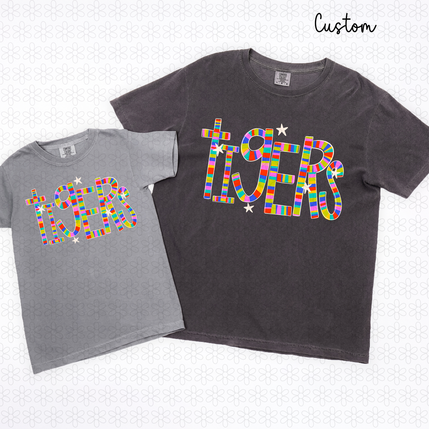 Custom Colorful Name DTF Transfer