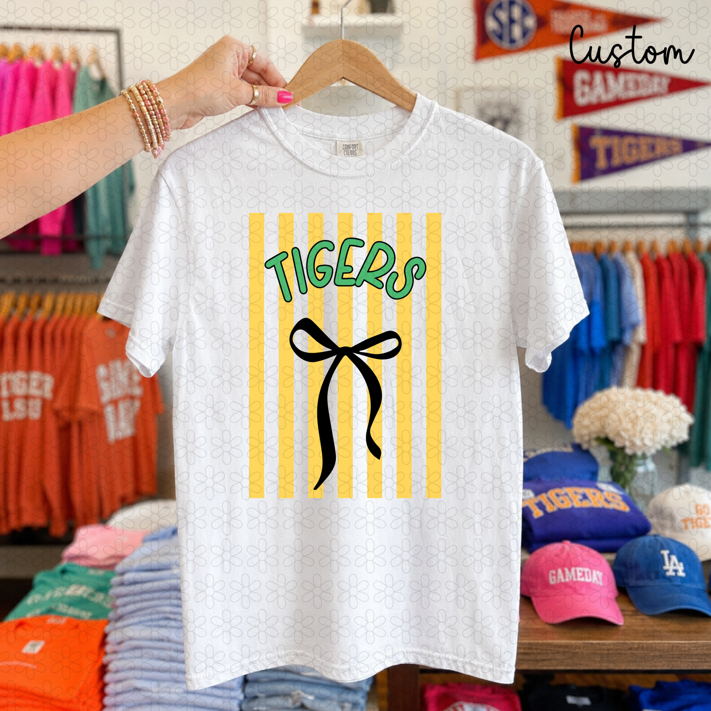 Custom Mascot Coquette Completed Tee