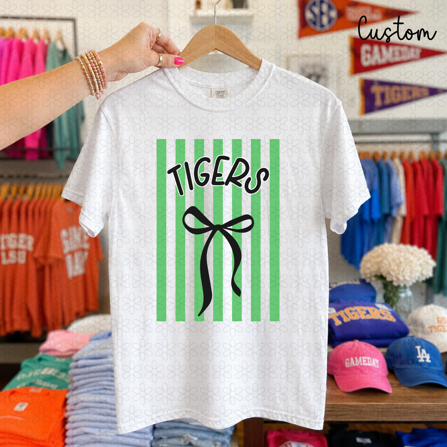 Custom Mascot Coquette Completed Tee