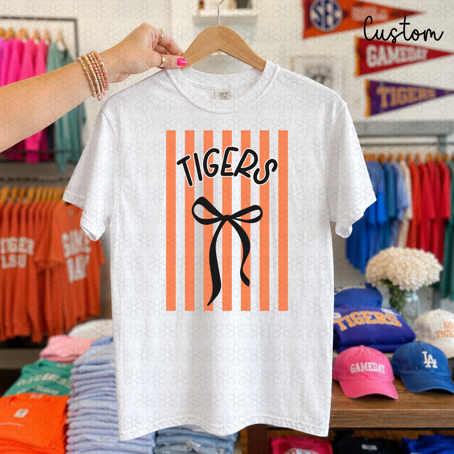 Custom Mascot Coquette Completed Tee