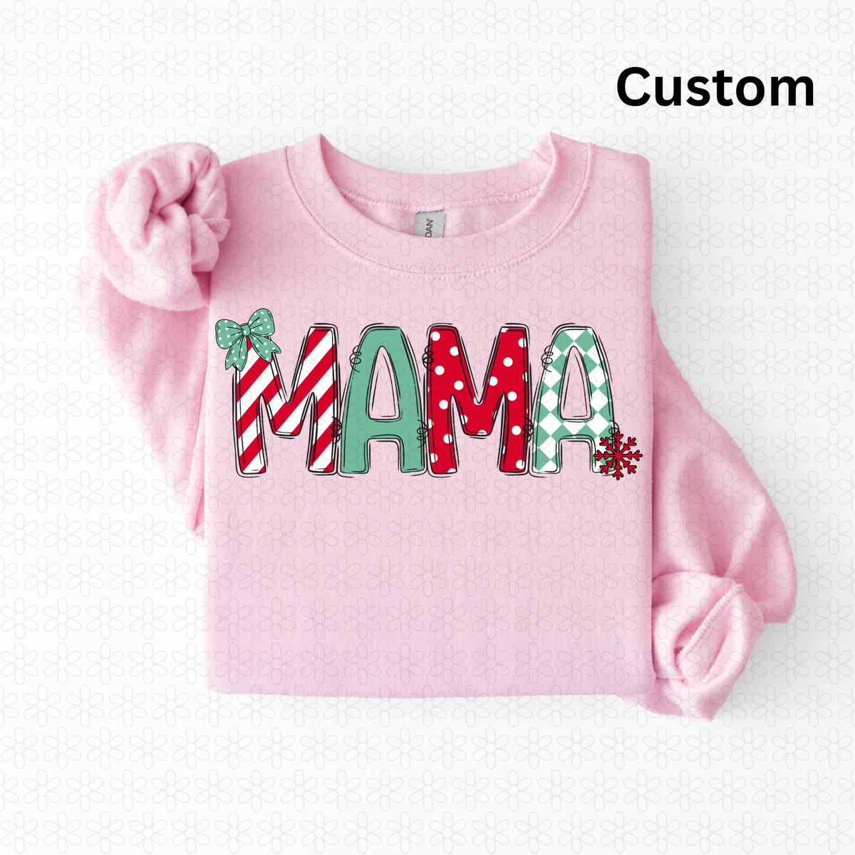 Custom Alpha -Candy cane wishes Completed Tee