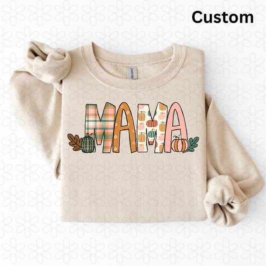 Custom Alpha Pumpkin Kisses Completed Tee