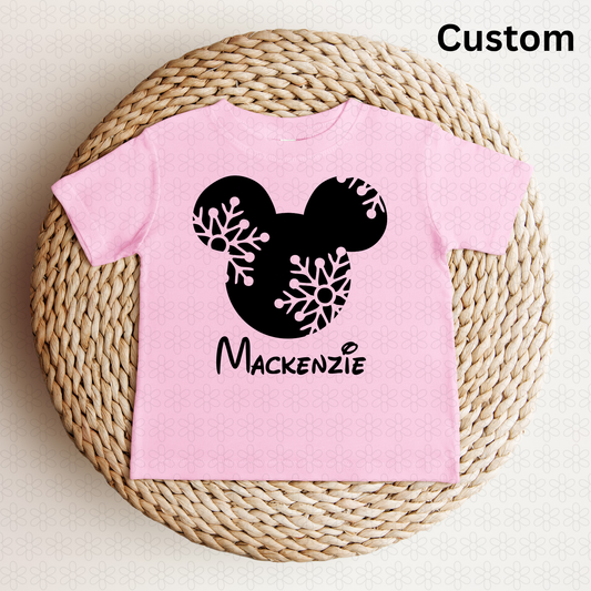 Custom Black disney christmas DTF Transfer