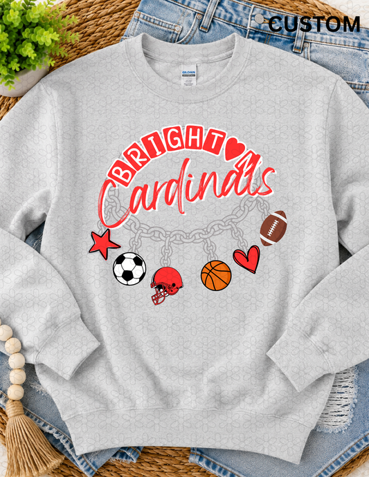 Custom Charm Bracelet Mascot Completed Tee