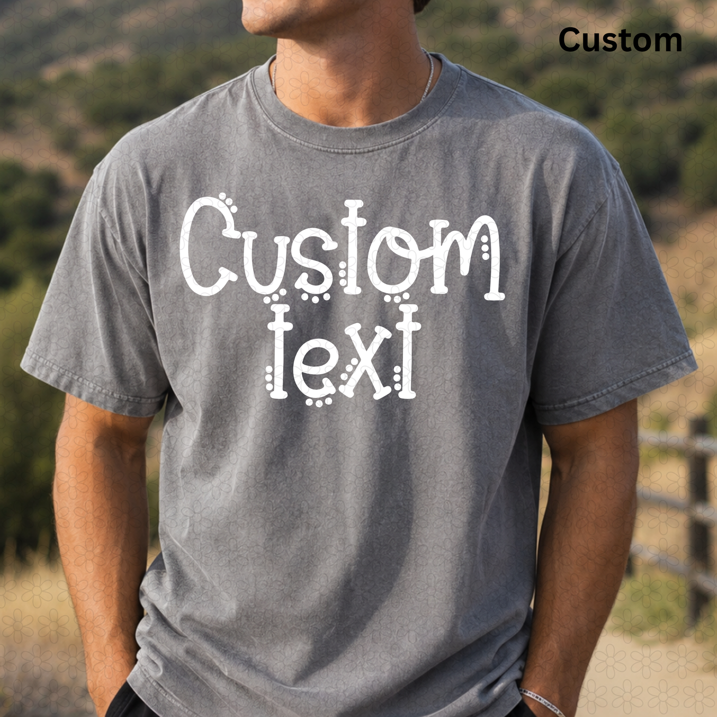 Custom Dotted Custom Completed Tee