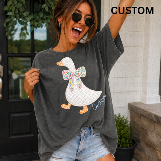 Custom Goose (Multiple Bow Color Options) DTF Transfer