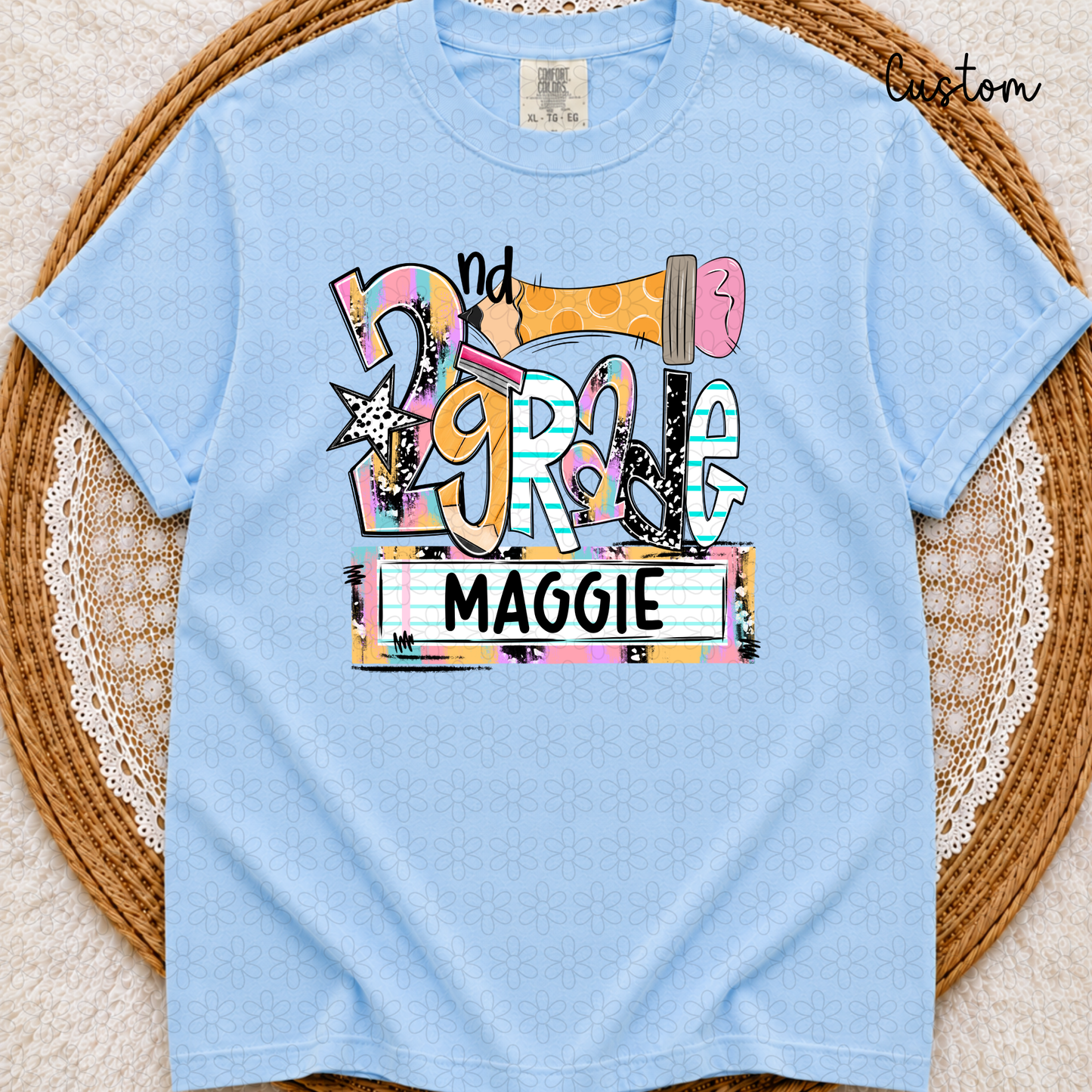 Custom Name Plate Grade Completed Tee
