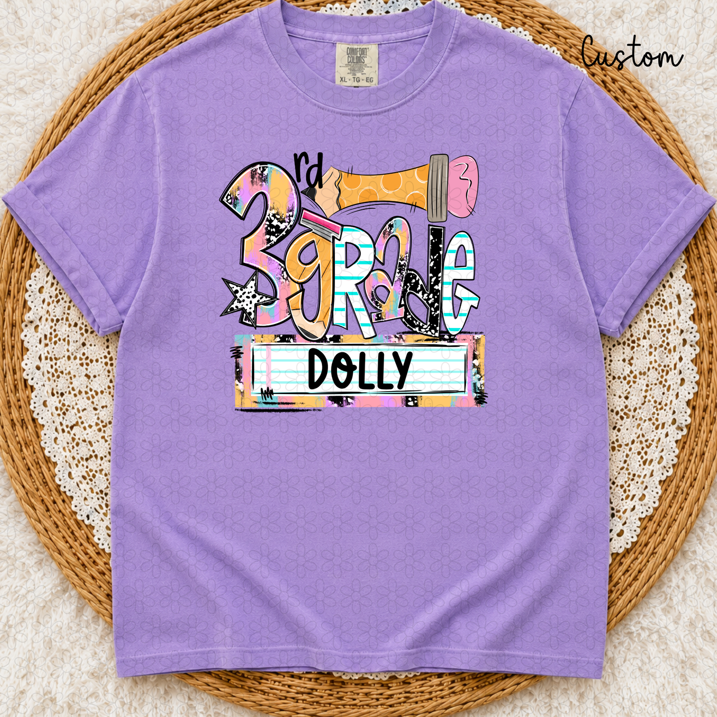 Custom Name Plate Grade Completed Tee