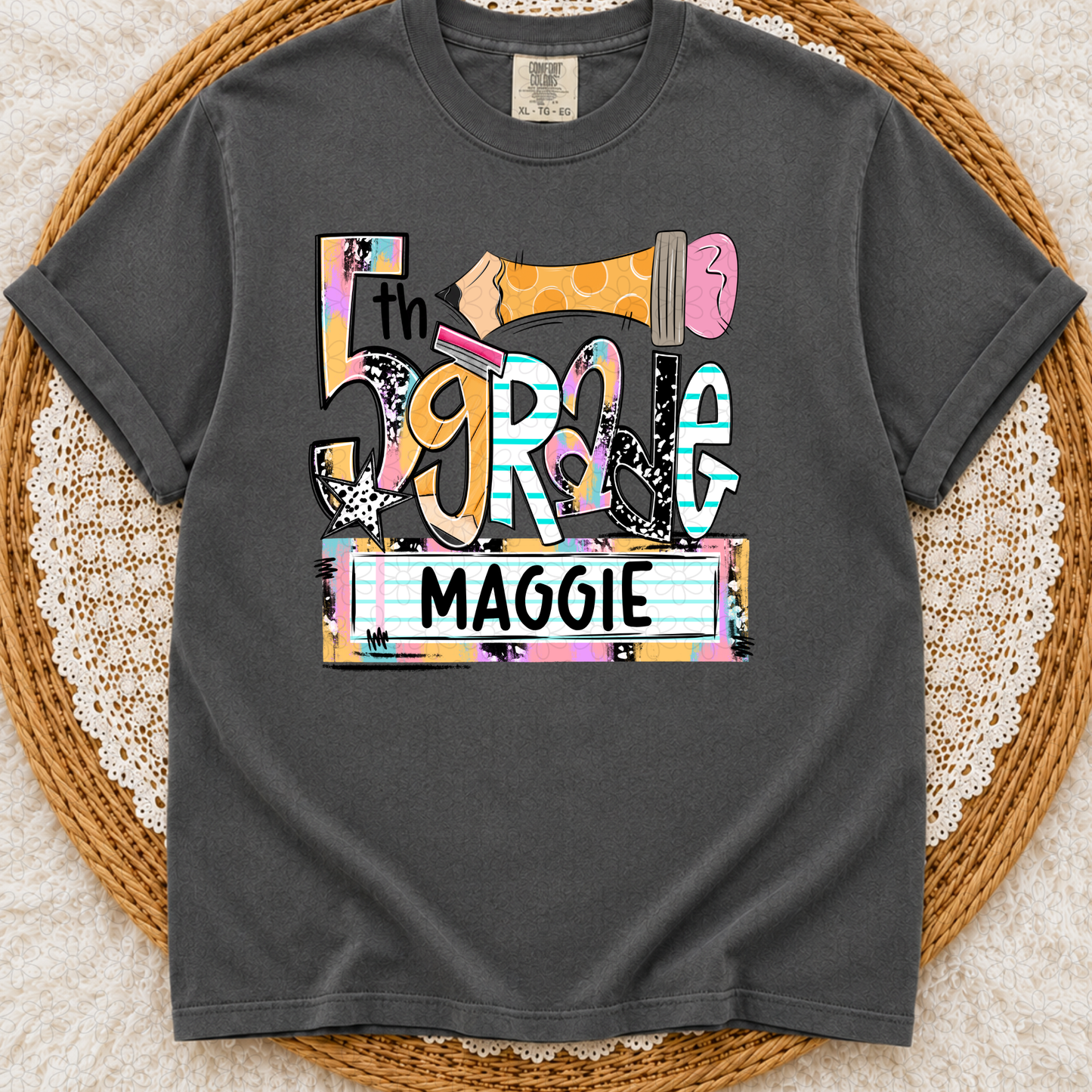 Custom Name Plate Grade Completed Tee