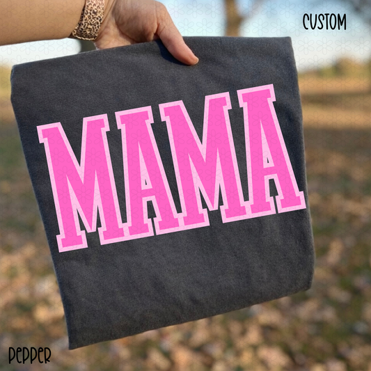 Custom Pink Names DTF Transfer