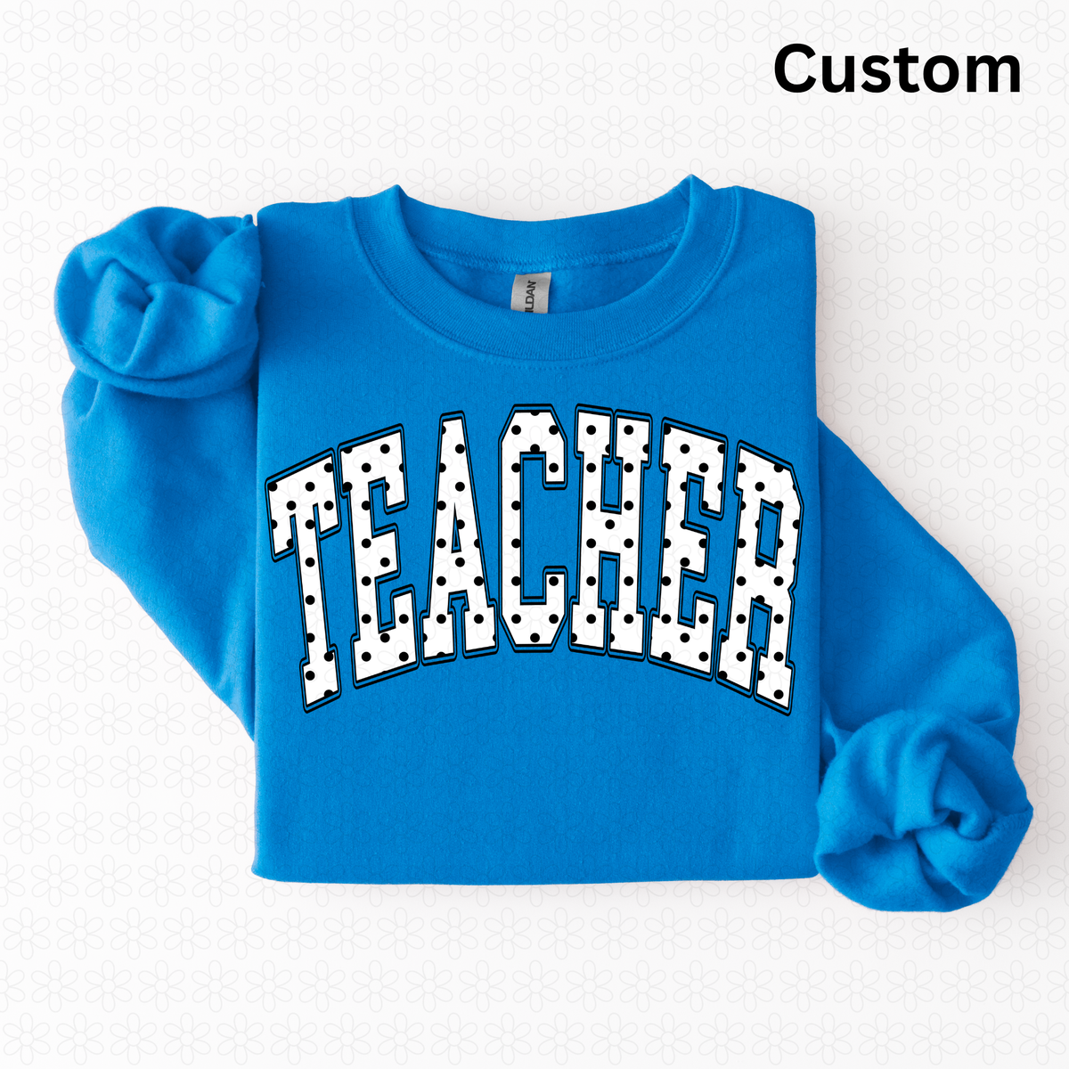 Custom Polka Dot Varsity Arch DTF Transfer