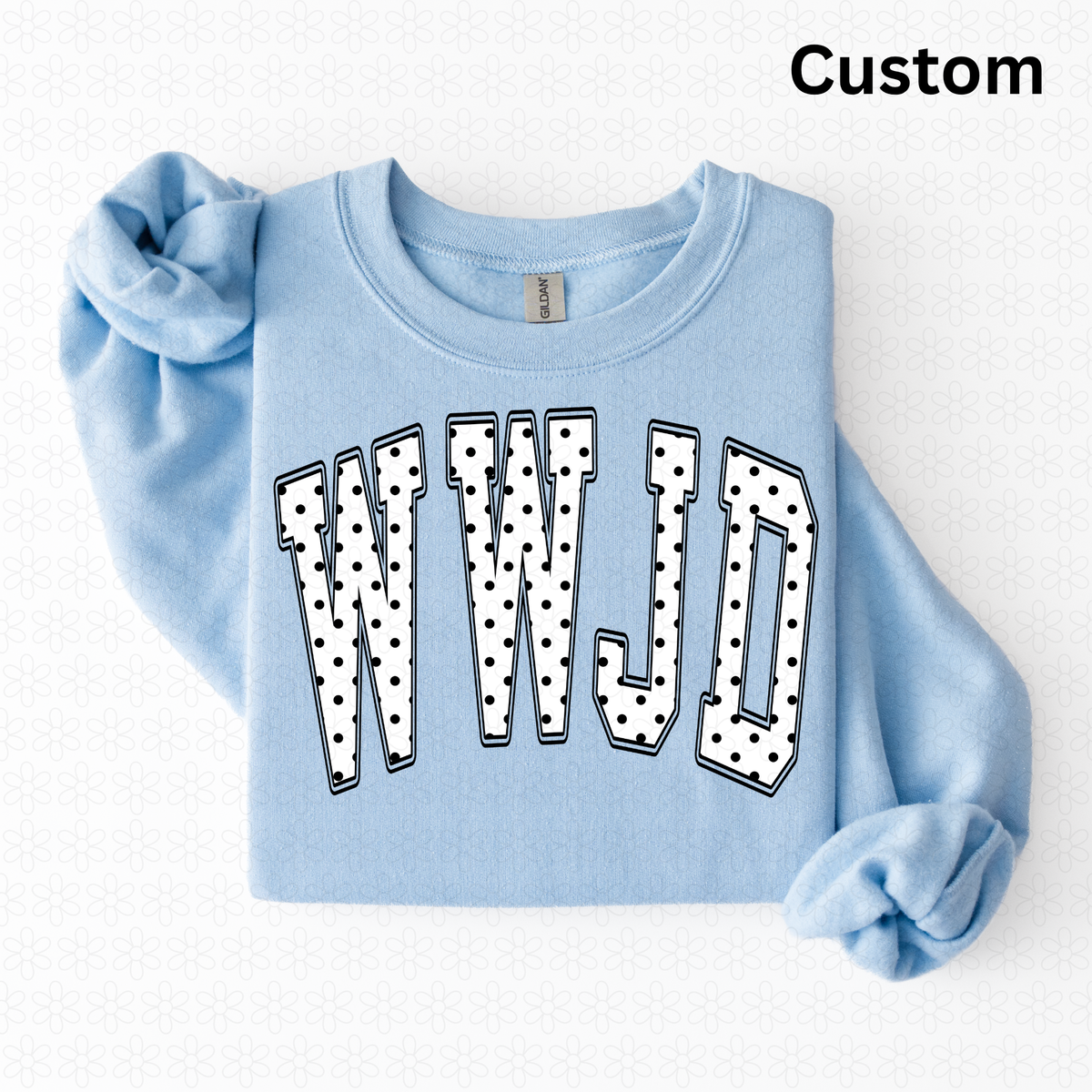 Custom Polka Dot Varsity Arch DTF Transfer