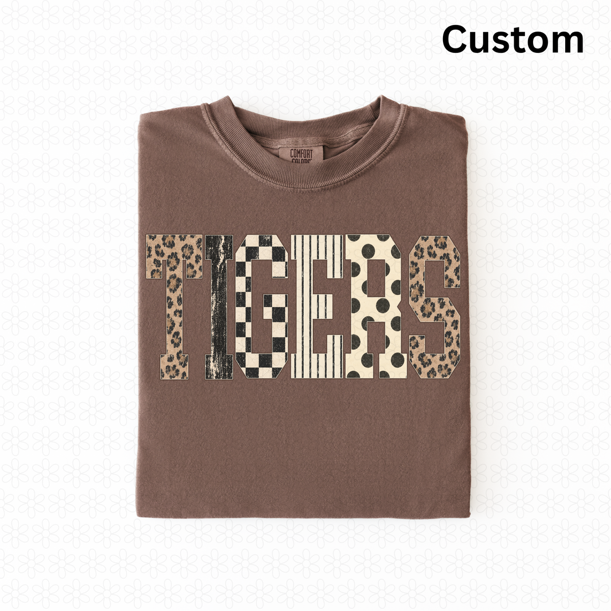 Custom Preppy Distressed Fall Alpha Completed Tee