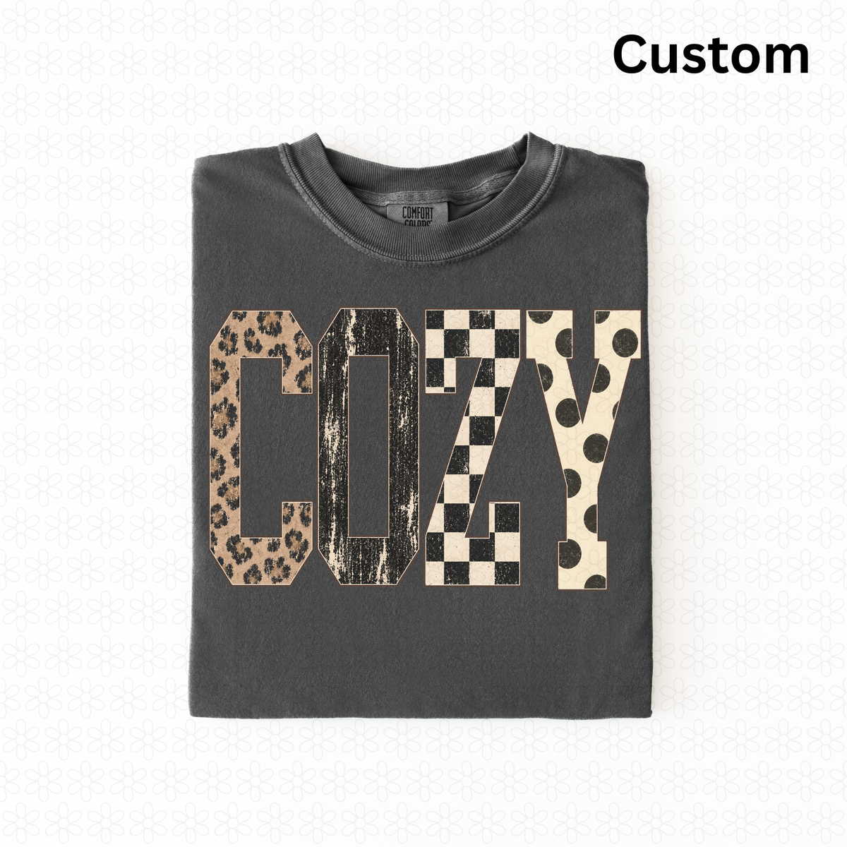 Custom Preppy Distressed Fall Alpha Completed Tee