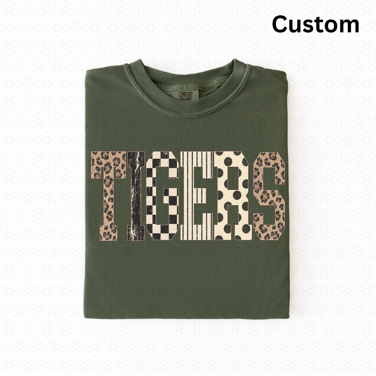 Custom Preppy Distressed Fall Alpha Completed Tee
