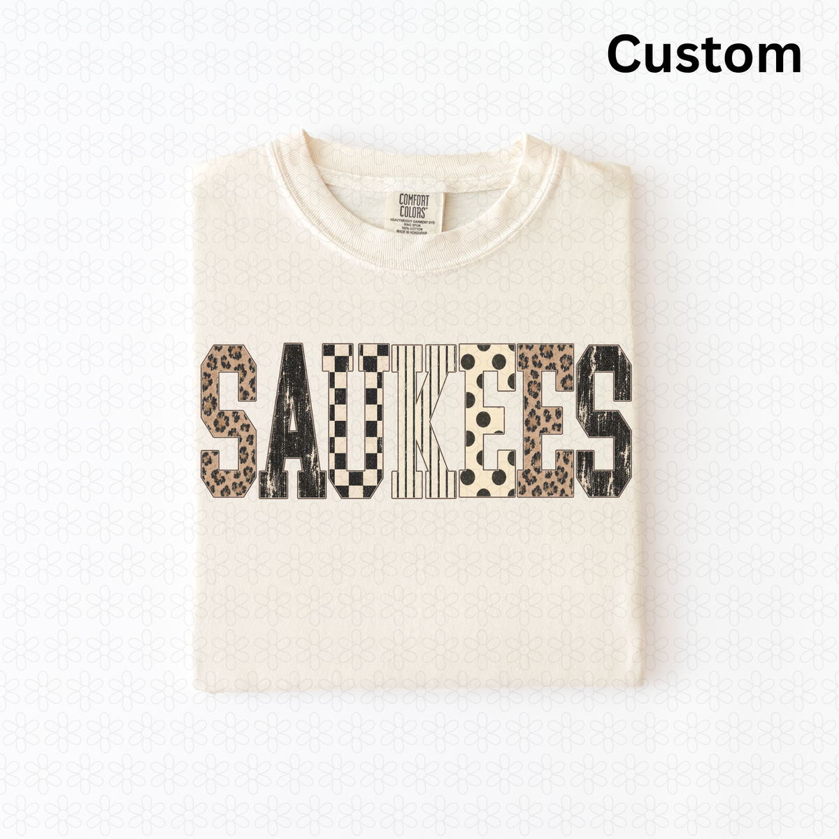 Custom Preppy Distressed Fall Alpha Completed Tee