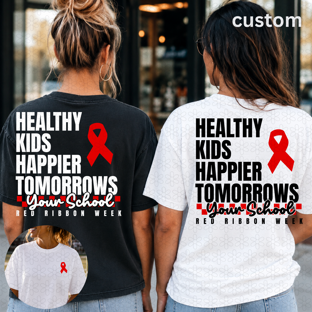 Custom Red Ribbon Week Completed Tee