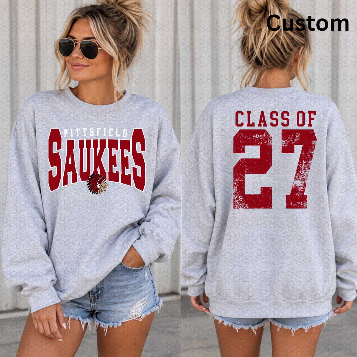 Custom Retro School Mascot-MUST EMAIL LOGO Completed Tee