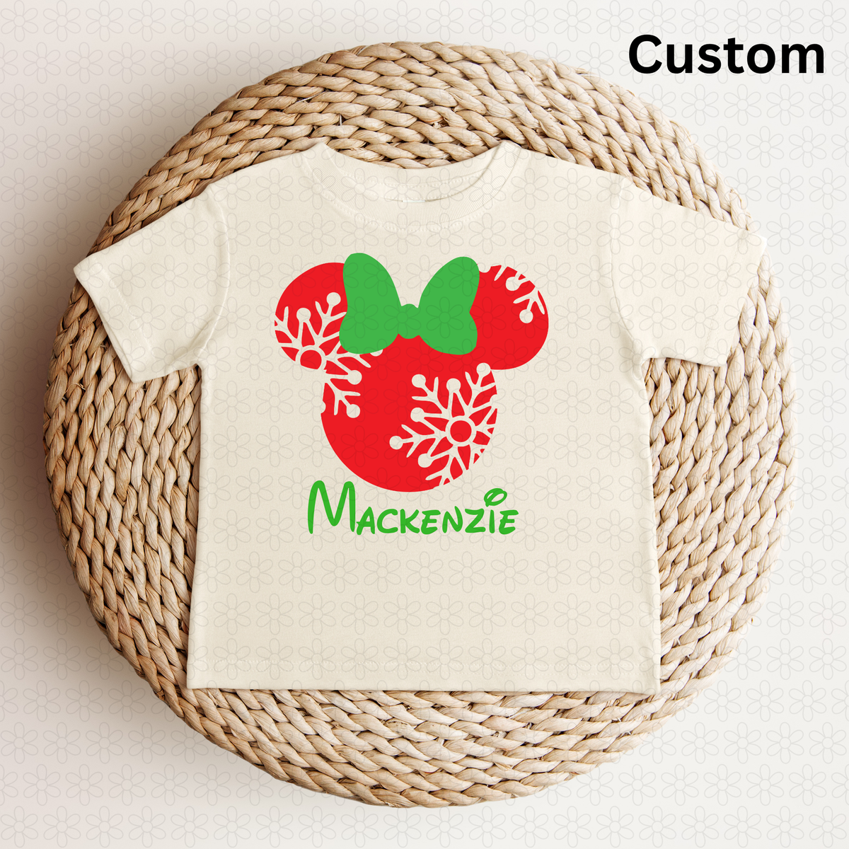 Custom Snow Flakes disney christmas Completed Tee