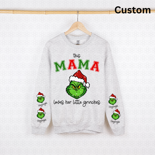 Custom This ____ Loves Her Little Grinches  DTF Transfer