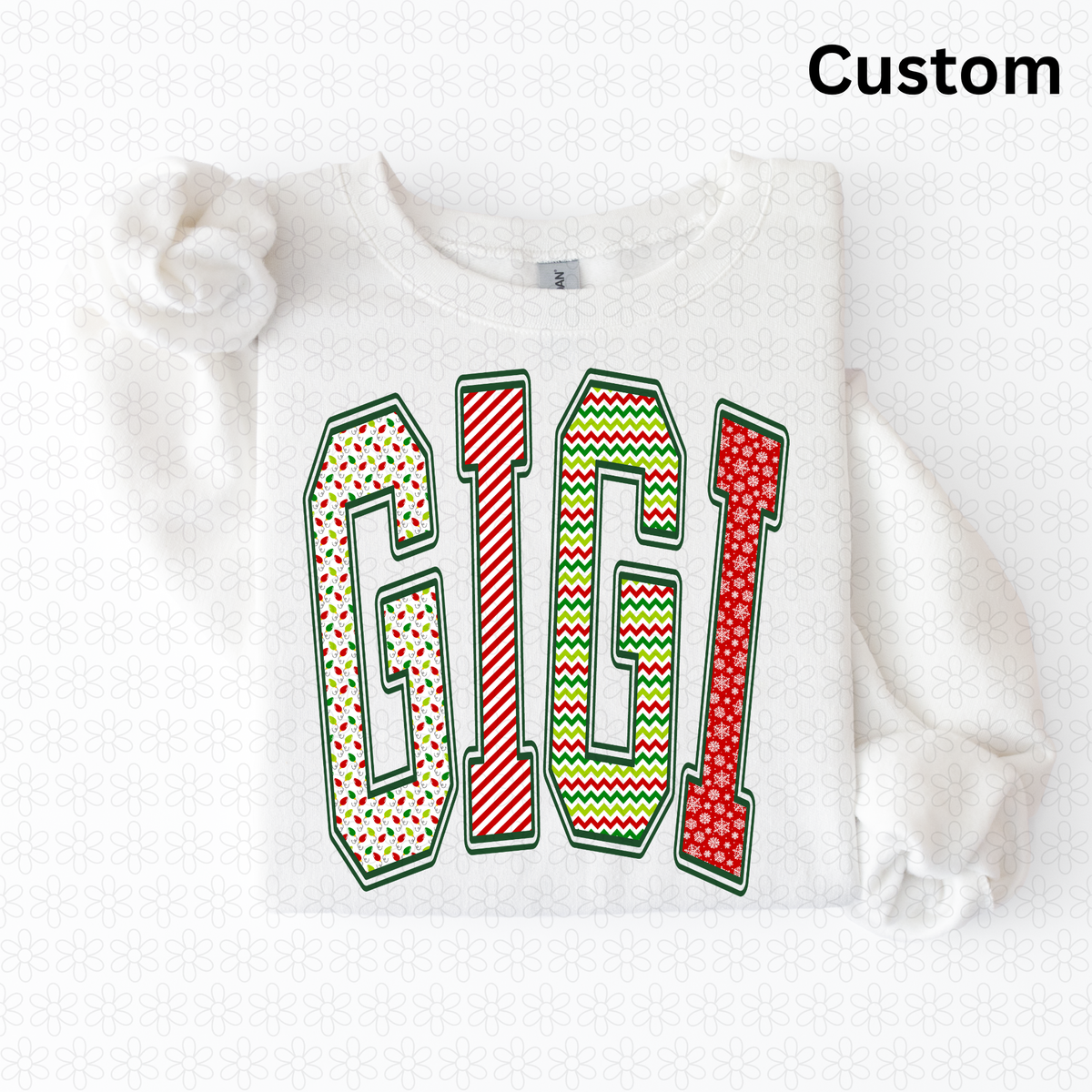 Custom Traditional Christmas Collection Varsity Arch Completed Tee