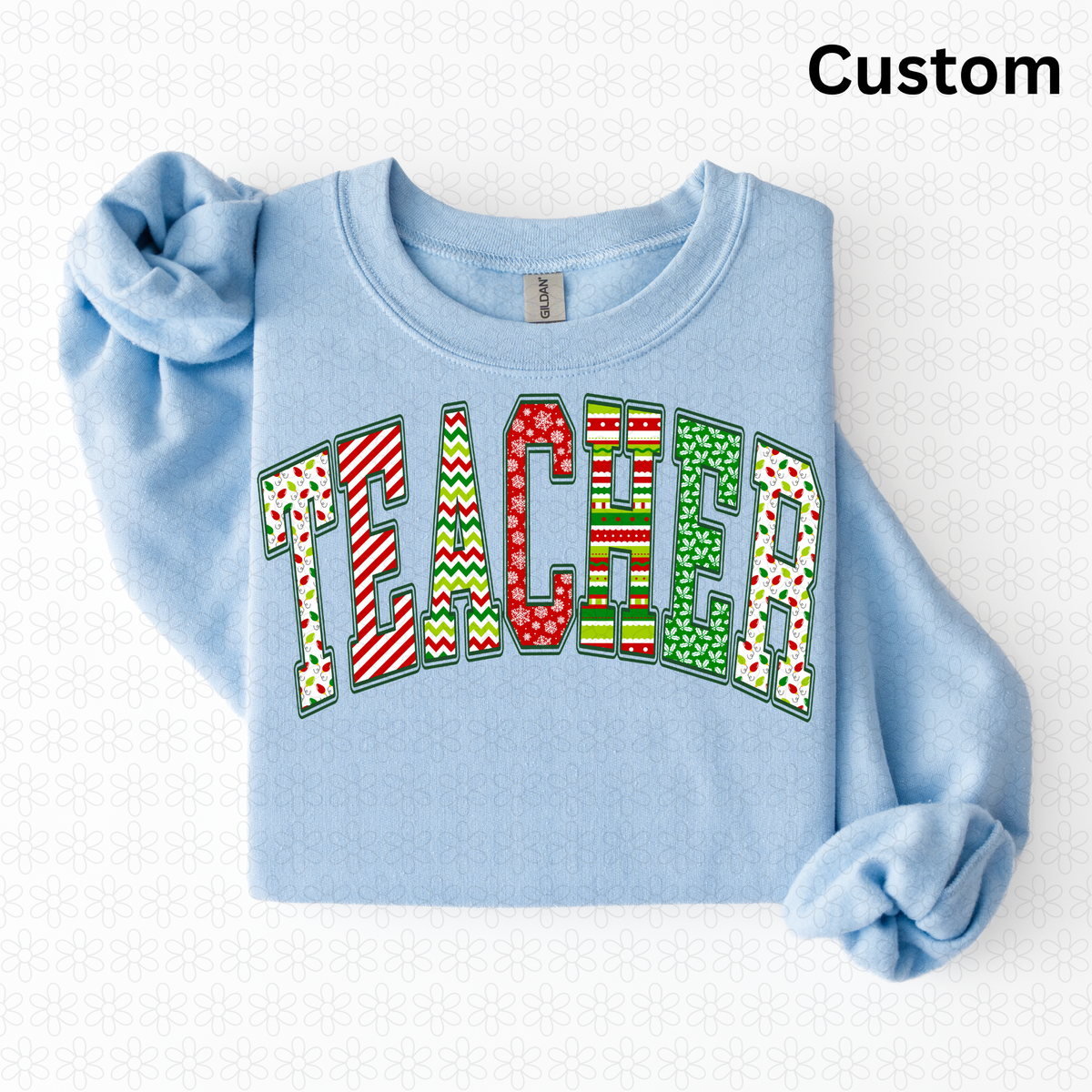 Custom Traditional Christmas Collection Varsity Arch Completed Tee