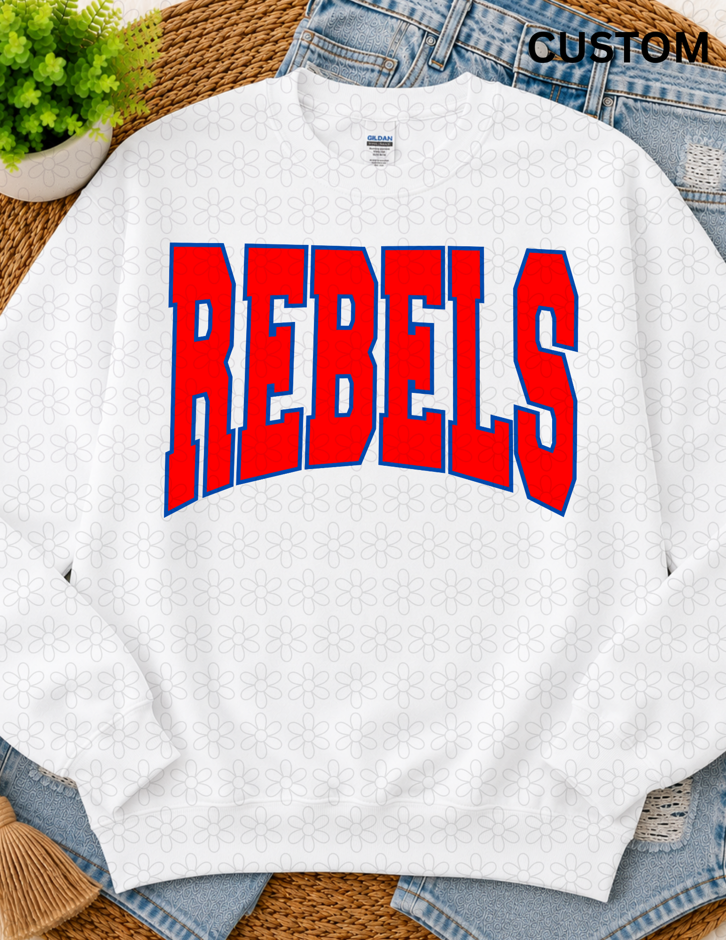 Custom Varsity Mascot DTF Transfer