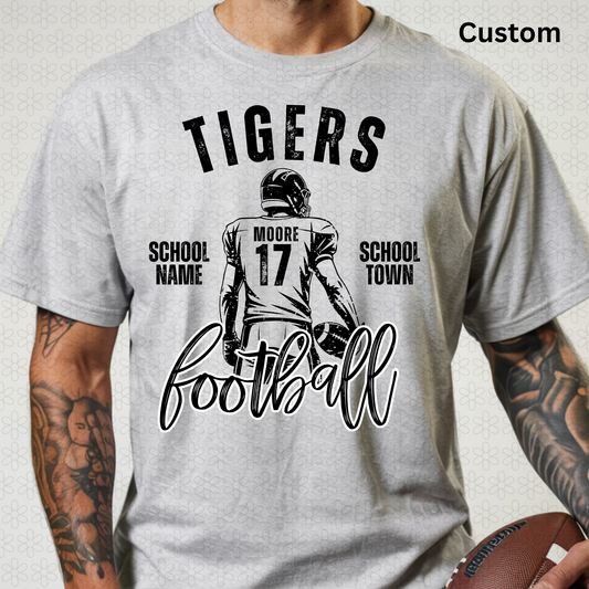 Custom Vintage Football Team Completed Tee