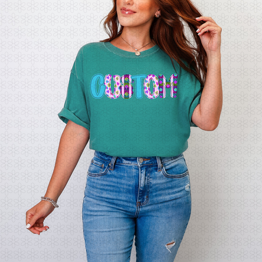 Custom Wild Neon Alpha  Completed Tee