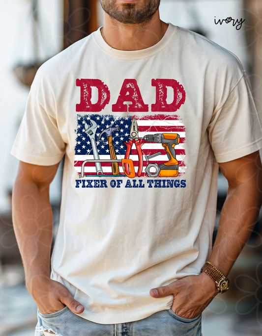 Dad Fixer Of All Things DTF Transfer