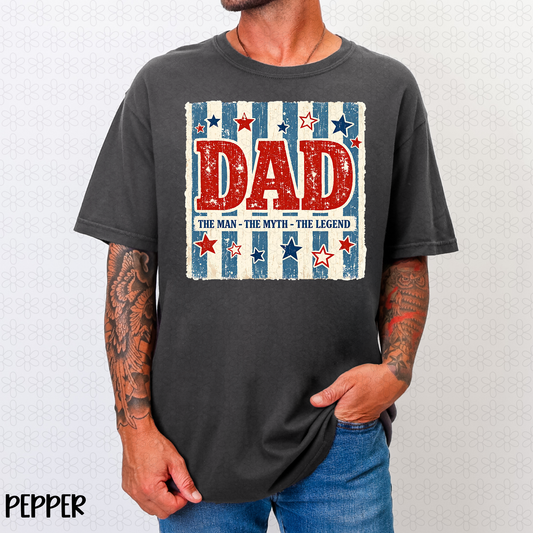 Dad The Man The Myth The Legend Completed Tee