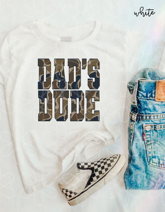 Dad's Dude Camo DTF Transfer