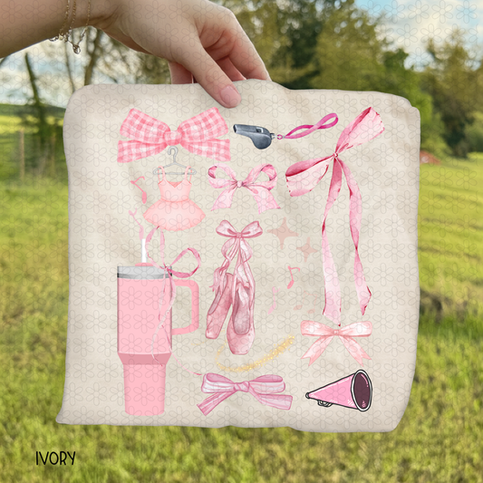 Pink Sports Coquette Completed Tee