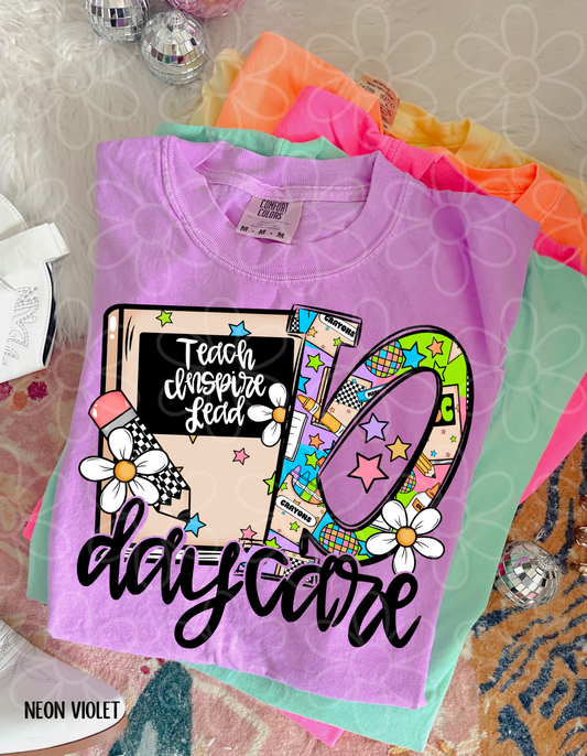 Day Care Teach Inspire Lead Completed Tee