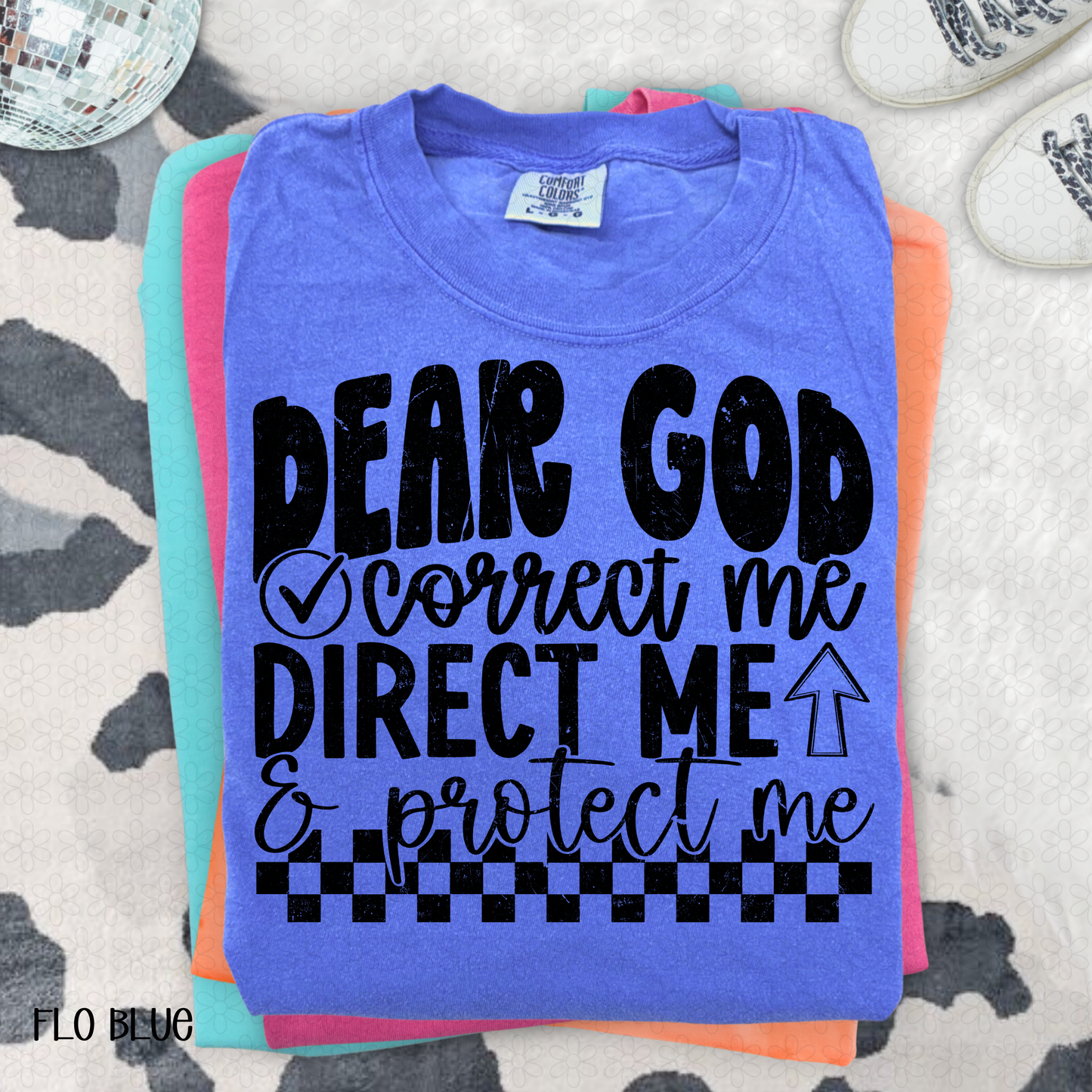Dear God Correct me- Black DTF Transfer