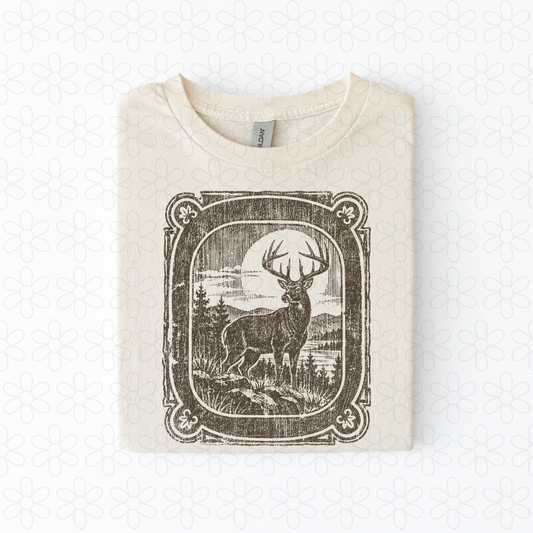 Deer Hunting brown Completed Tee