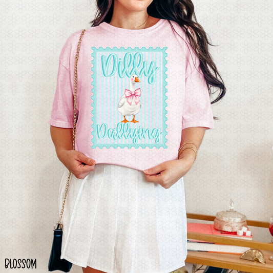 Dilly Dallying Completed Tee