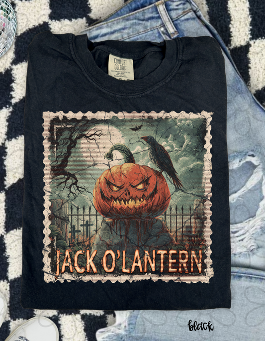 Distressed Jack O' Lantern Stamp Completed Tee