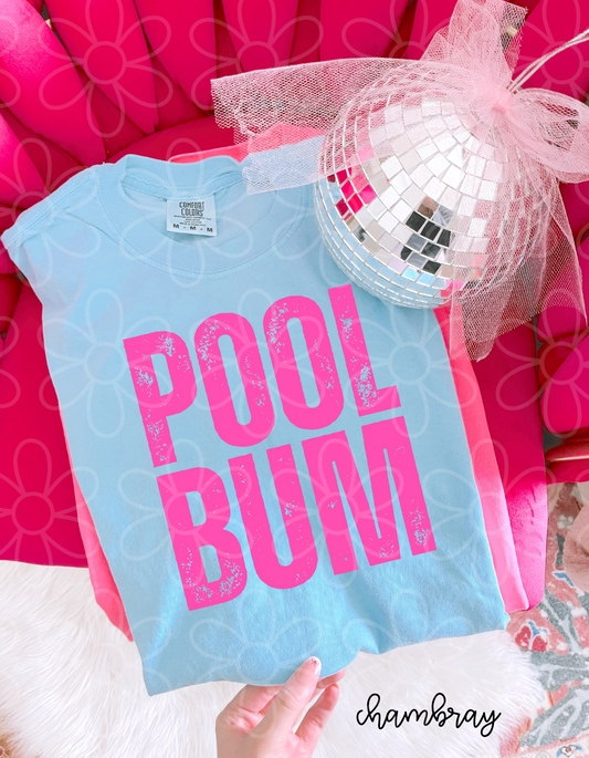 Distressed Pink Pool Bum DTF Transfer