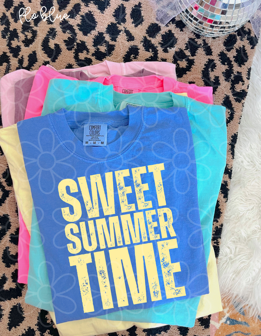 Distressed Sweet Summer Time DTF Transfer