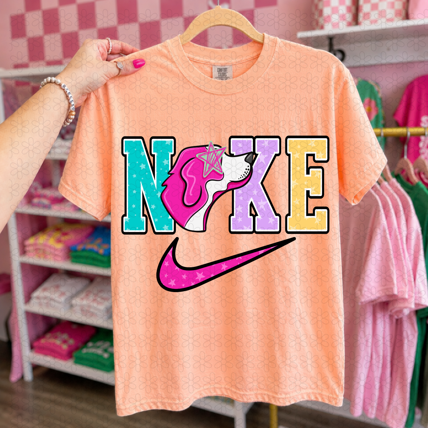 Swoosh Preppy Teams DTF Transfer