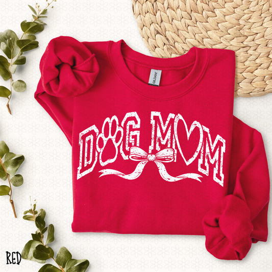 Dog Mom Heart Bow DTF Transfer