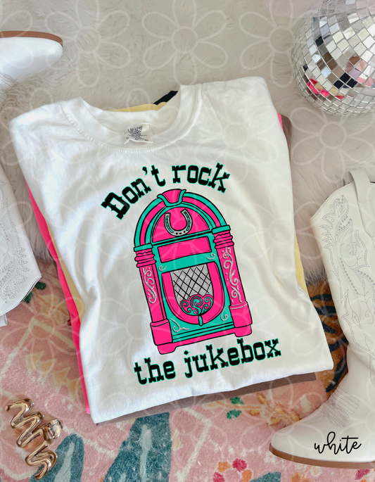 Don't Rock The Jukebox Pink & Turquoise DTF Transfer