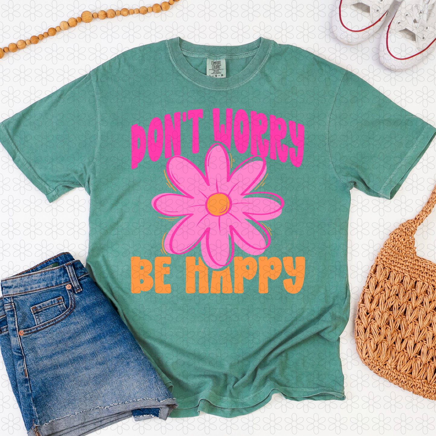 Don't Worry Be Happy DTF Transfer