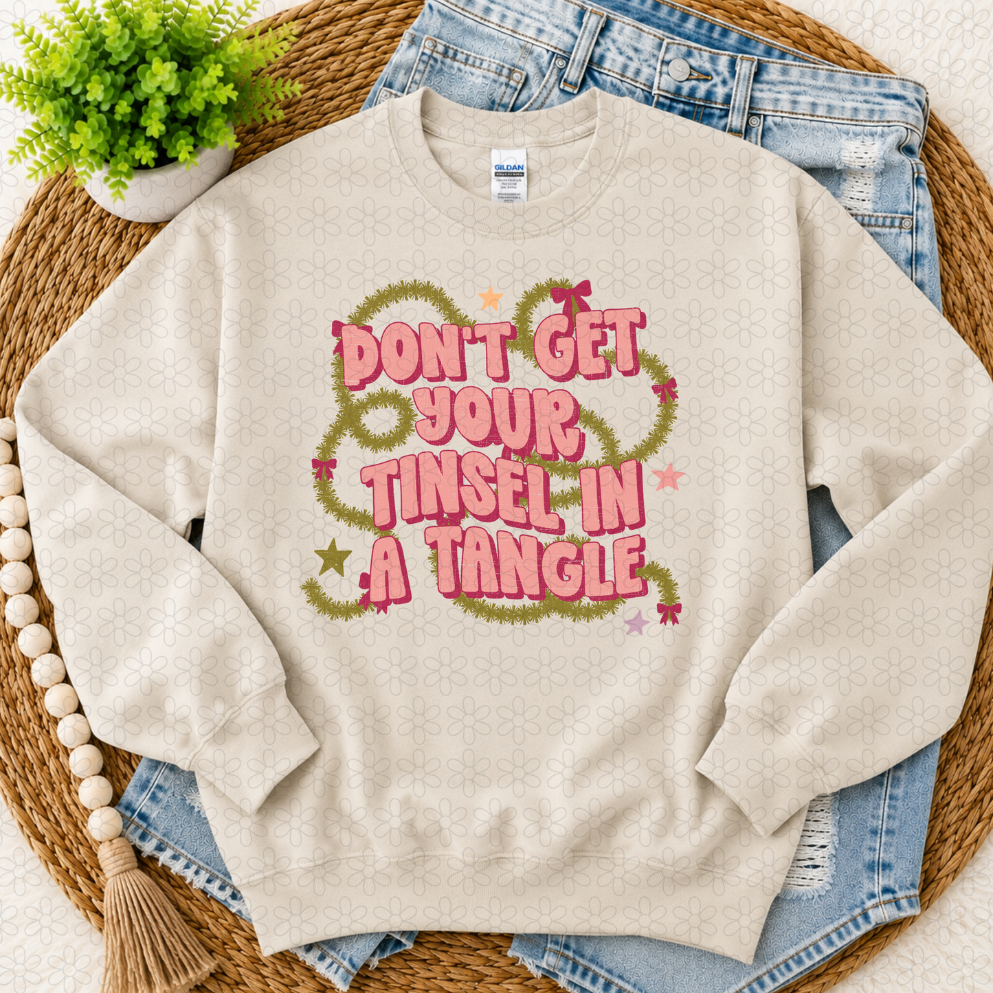 Dont get your tinsel in a tangle Completed Tee