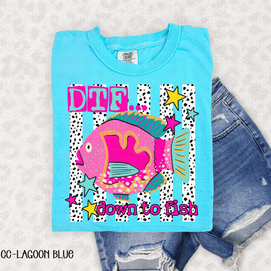 Down to Fish Completed Tee