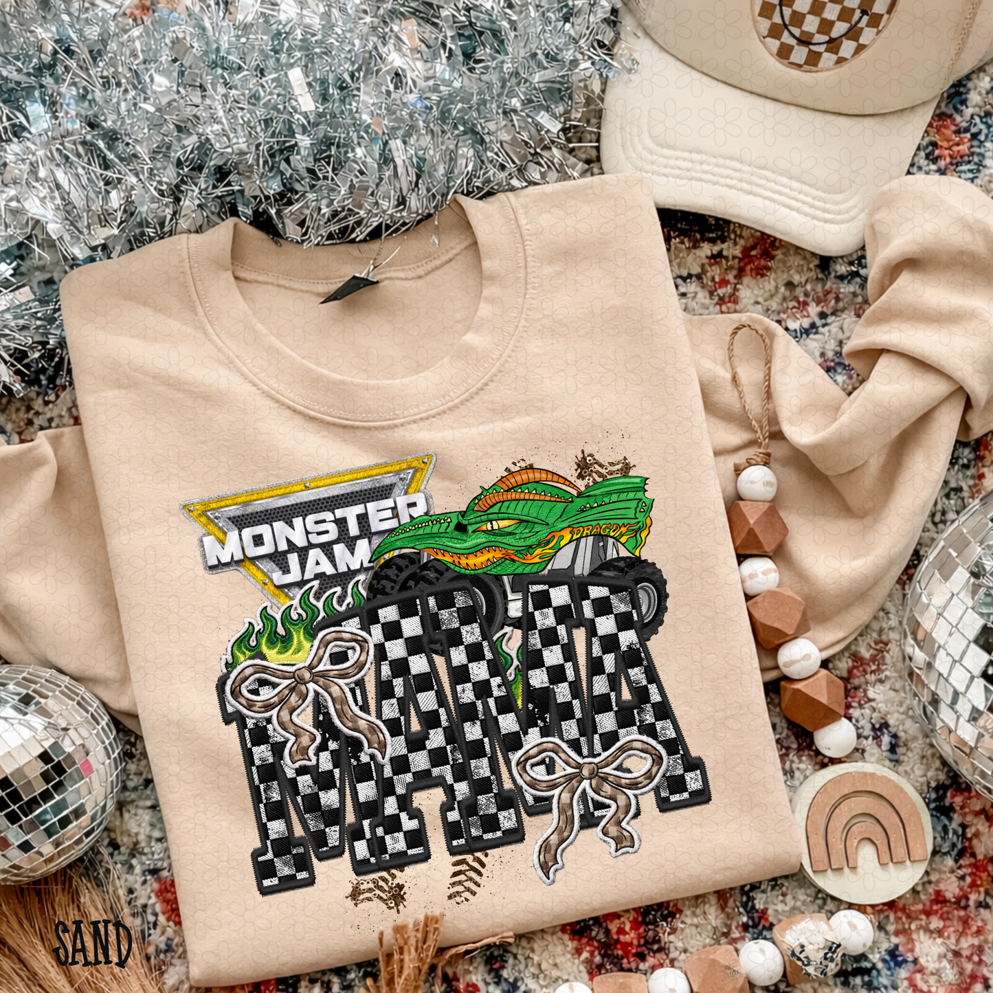 Monster Jam Mama Bows (Multiple Options) DTF Transfer