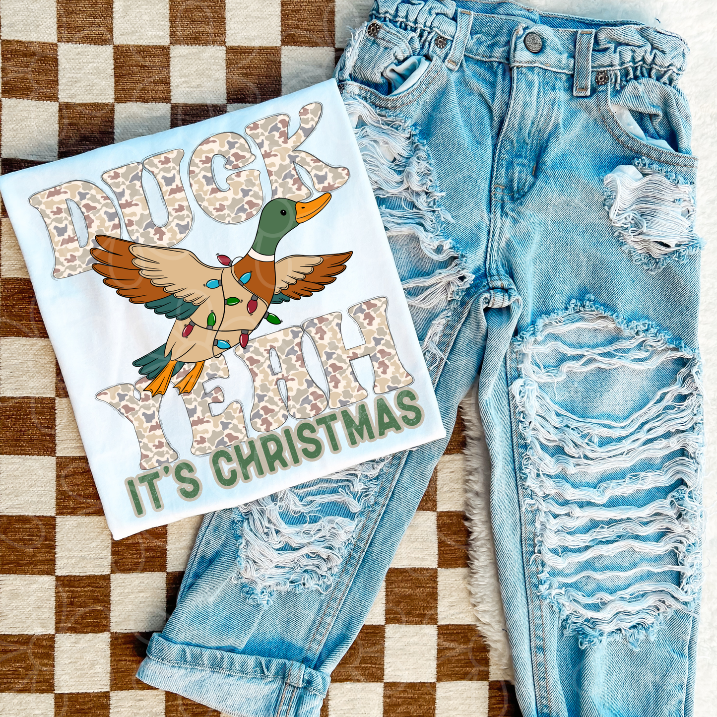 Duck Yeah It's Christmas DTF Transfer