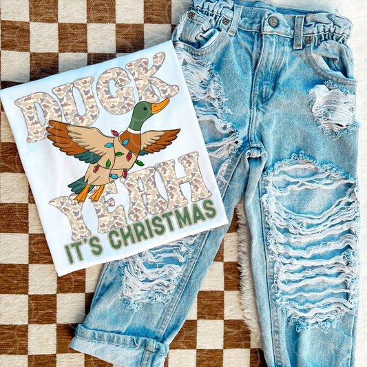 Duck Yeah It's Christmas Completed Tee